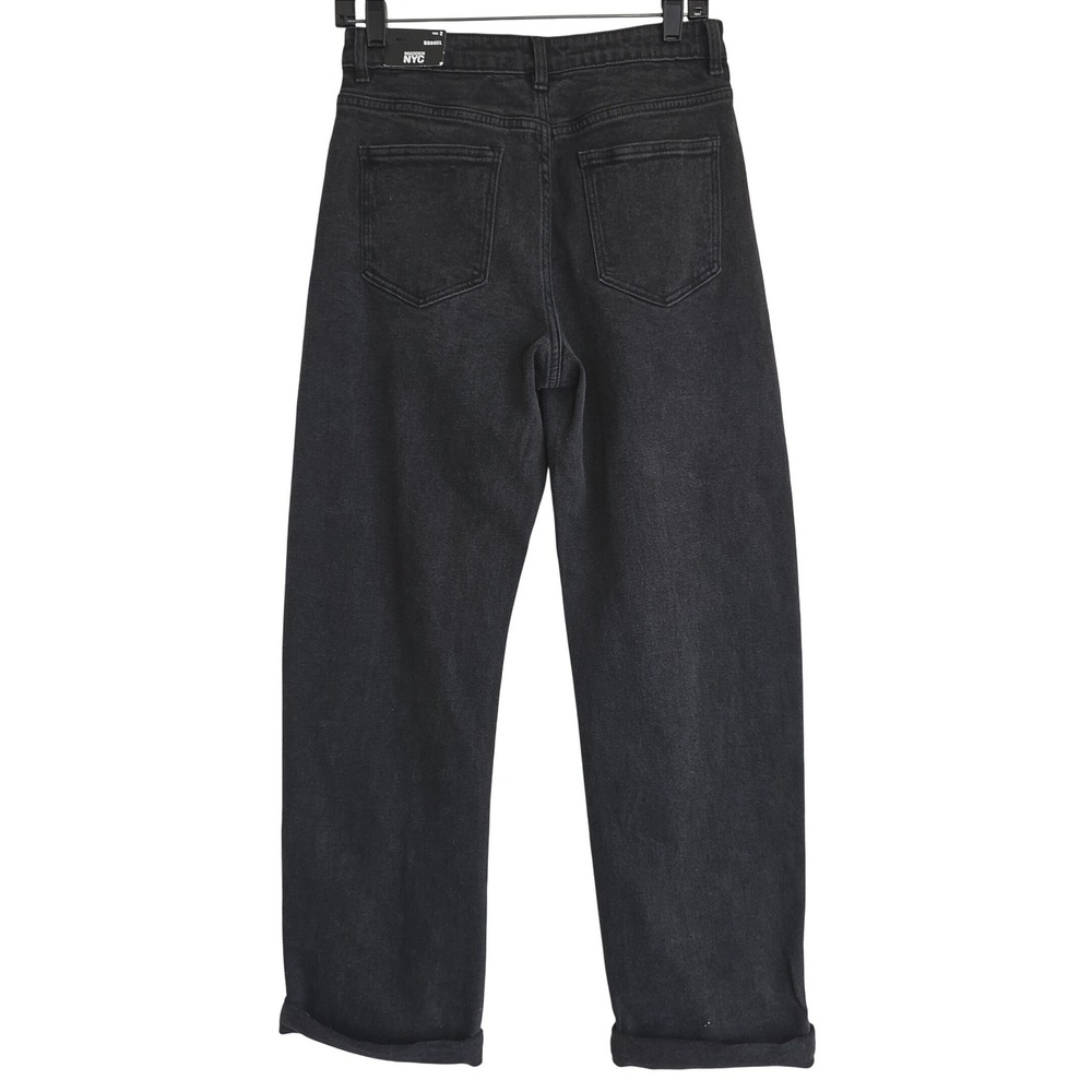 NWT Madden NYC Women's Y2K Barrel Jeans Galaxy Wash Size 2 Relaxed Mid-Rise - Picture 8 of 13